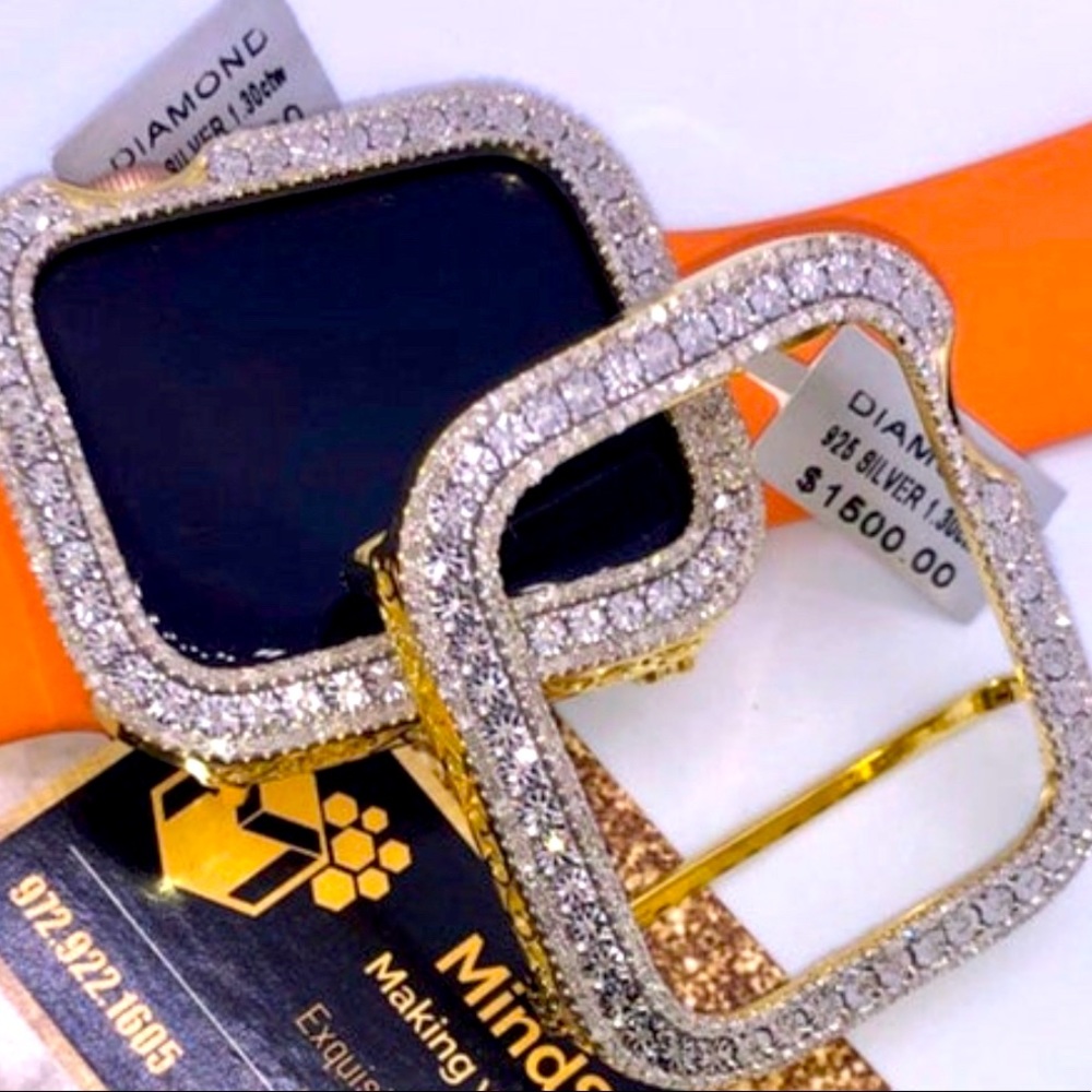 Back in stock after 2 months! Real diamond Apple Watch  Ezekiel case not cz SALE